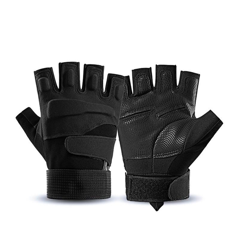 Half Finger Sports Gloves Male Special Forces Outdoor Riding Training Non-slip and Wear-resistant Military Fans Fitness Full Finger Tactical Gloves