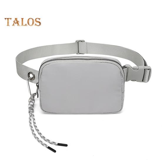 Мини-сумка на пояс с регулируемым ремешком водонепроницаемая сумка через плечо для женщин и мужчин спортивная поясная сумка для тренировок путешествий бега походов велоспорта серый 1175₽