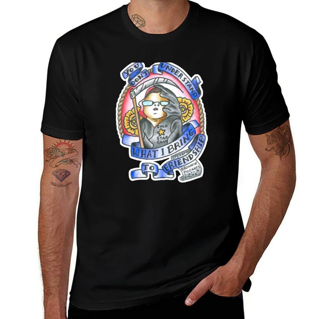 Wat Ik Breng Naar Vriendschap Laatste Podcast Tatoeage Kunst T-shirt Katoenen T-shirts Unisex 100 T-shirt