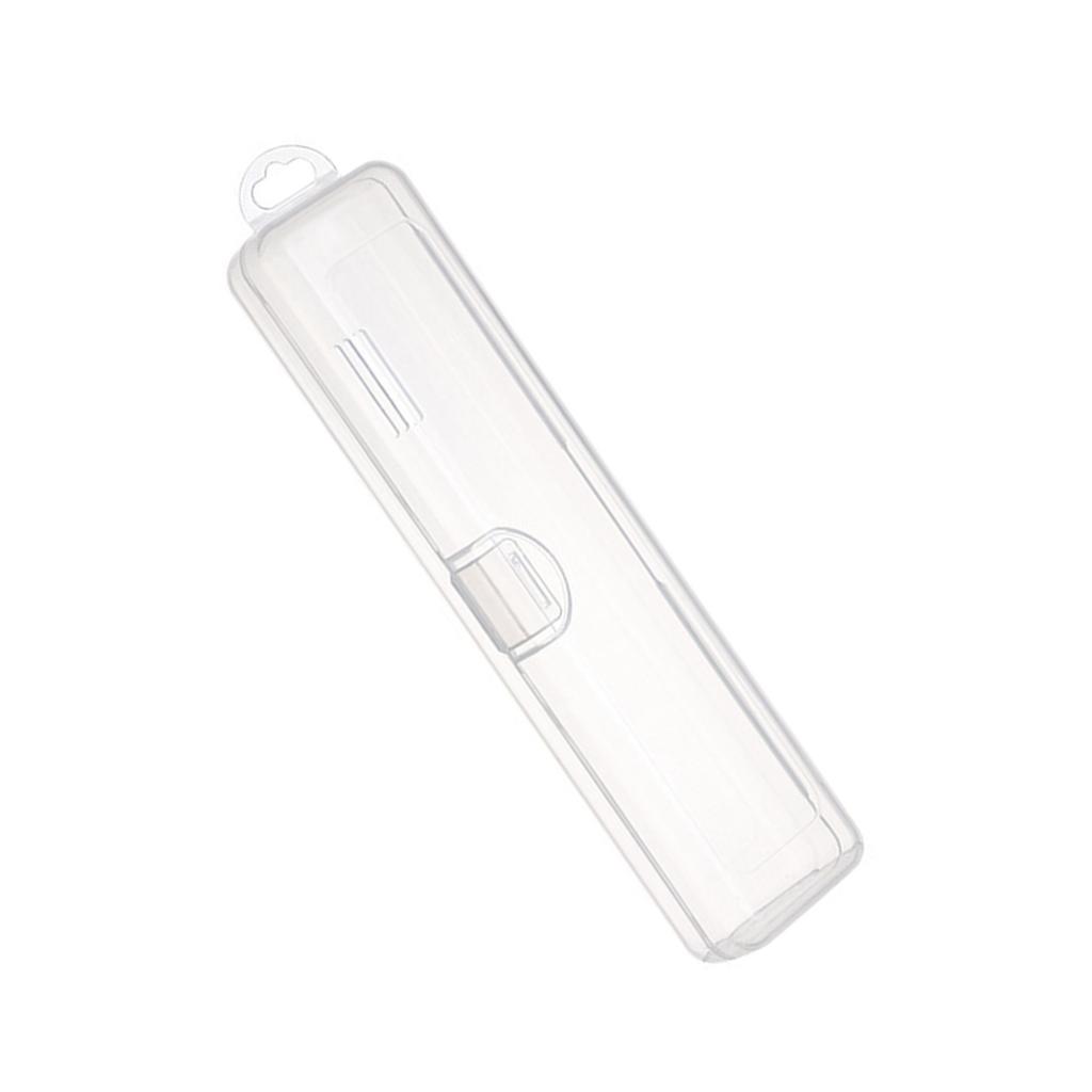 Multifunctional Travel Toothbrush Holder Clear Plastic Cosmetic Organizers Portable Storage Case for Bathroom Use