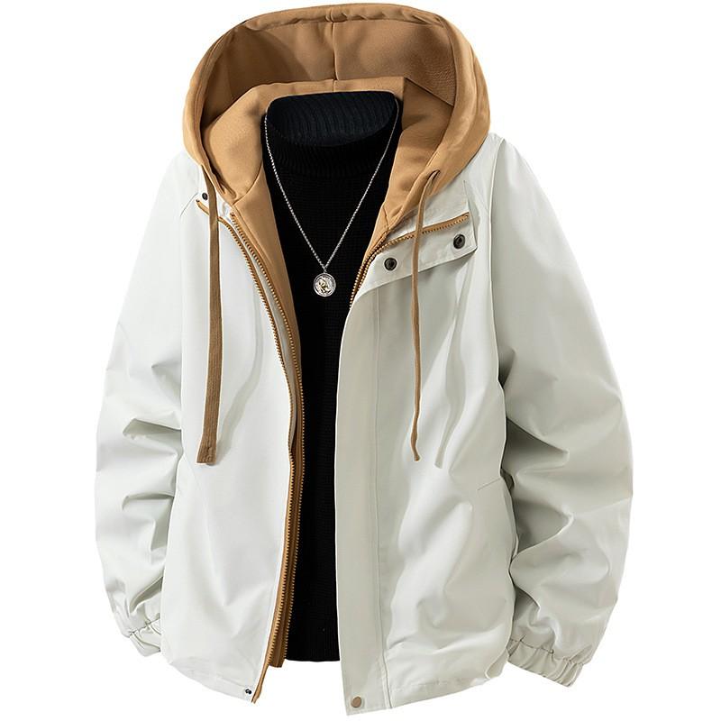 Herren Oversize Kapuzenjacke 2026 Lässige Streetwear Winddichte Oberbekleidung Lockerer Schnitt Langarm