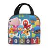 Bolsa de Almuerzo Térmica de Dibujos Animados Pocoyo Comedia para Hombres Mujeres Caja de Almacenamiento de Comida Nevera Reutilizable Caja Bento Térmica Para Escuela Oficina