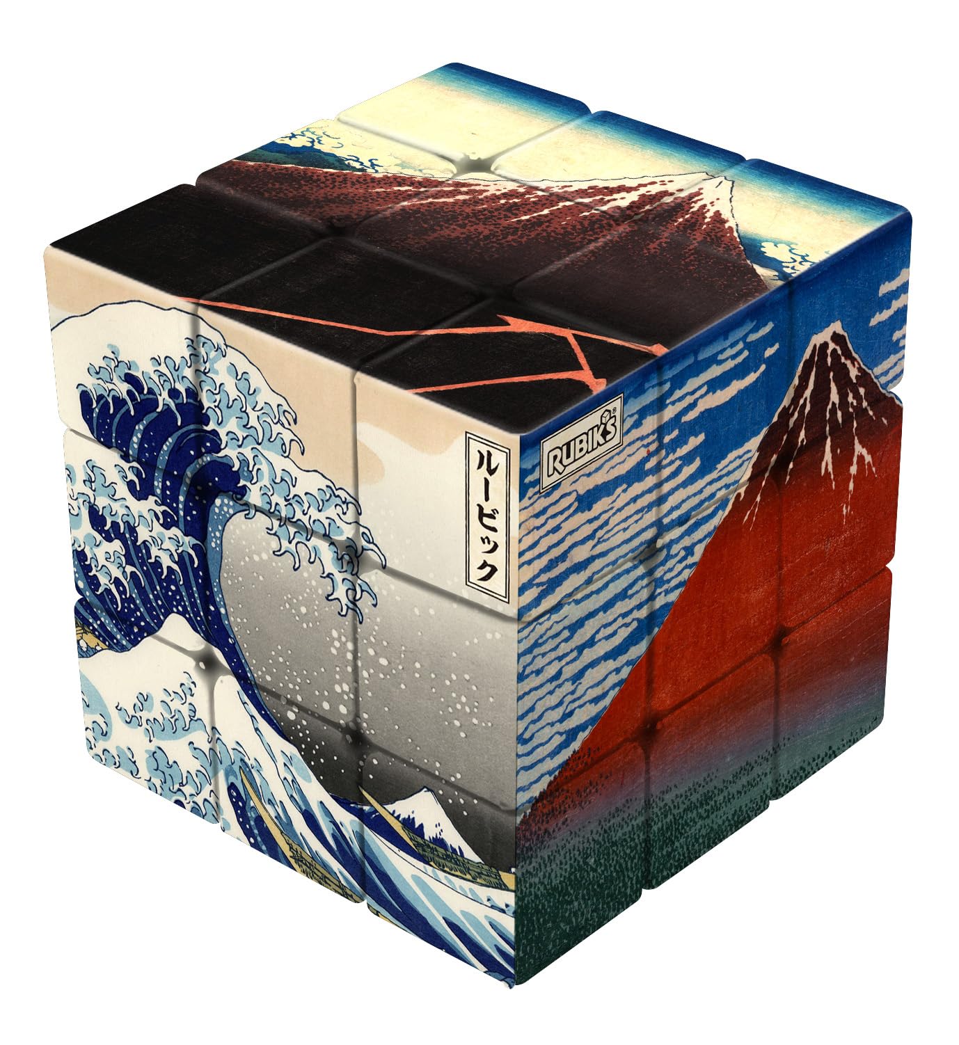 

MegaHouse Rubik s Cube Japonais Katsushika Hokusai Thirty-Six Views of Mount Fuji (Ages 8+)