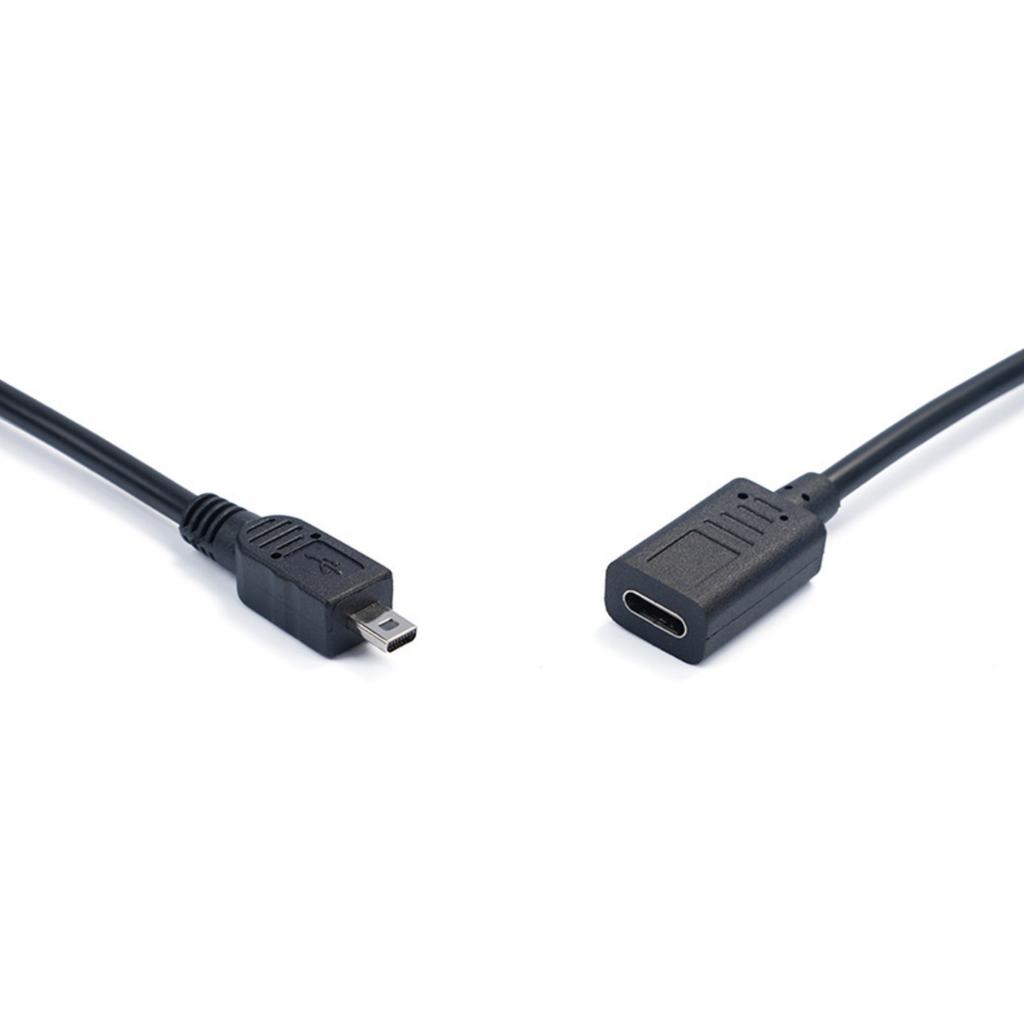 Type C To Mini USB 8Pin OTG Adapter Cable USB3.1 Female To Mini USB 8 Pin Male for Video Cameras