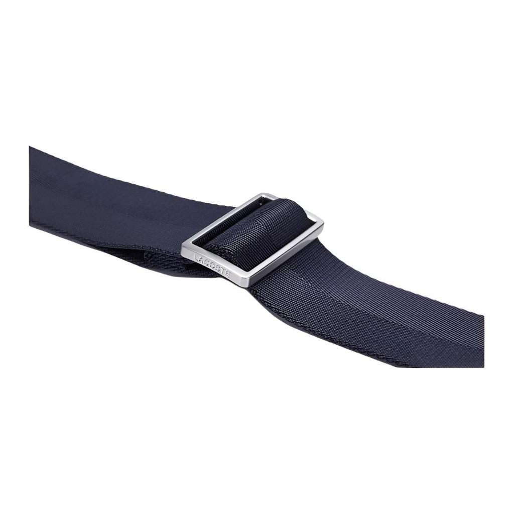 Lacoste Einfarbige Reißverschluss-Umhängetasche Herren-Schultertasche Dunkelblau Grau NH5285BG
