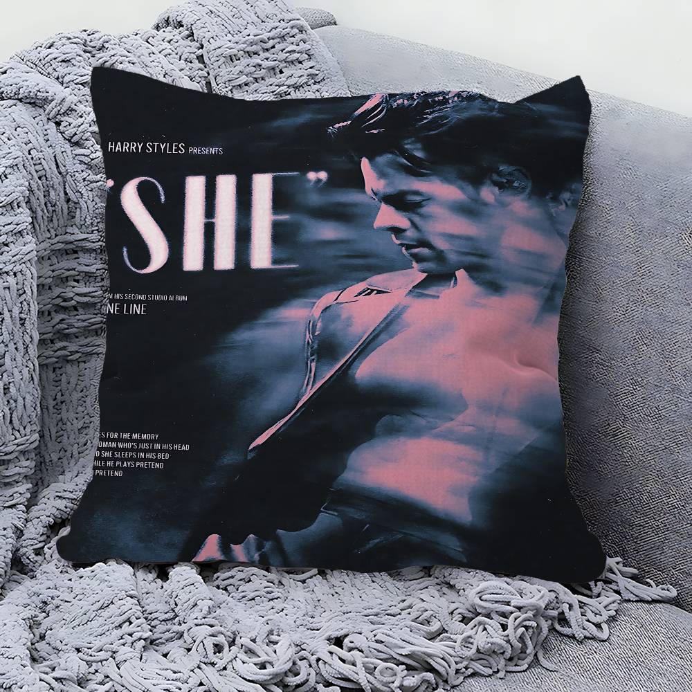 Singer H-Harrys S-Styles Pillowcase Toon Gift Cushion Cover Bedroom Home Sofa Chair Seat Decor Pillow Case