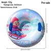 Slittino Gonfiabile in PVC Ispessito Resistente al Freddo - Giocattolo Sciistico Rotondo da Esterno