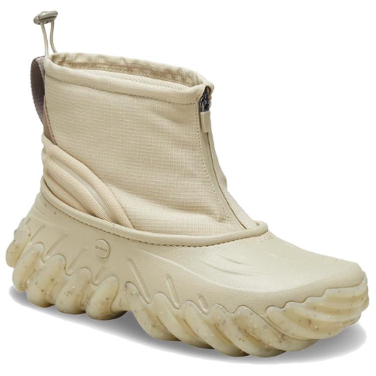 Crocs Fashion Versatile Short Boots Unisex Boots Gray Brown 210315-OLJ