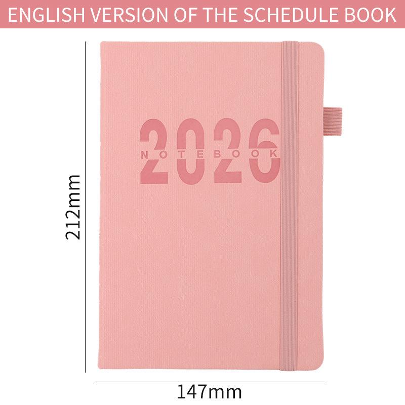 2026 Cross-Border Daily Planner: 365-Day Journal & Time Management Notebook