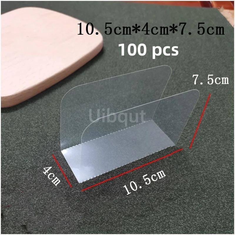 Cake roll separator paper transparent hand-held baking oil resistant square cake decorative edge holder Dessert Mousse Mat paper