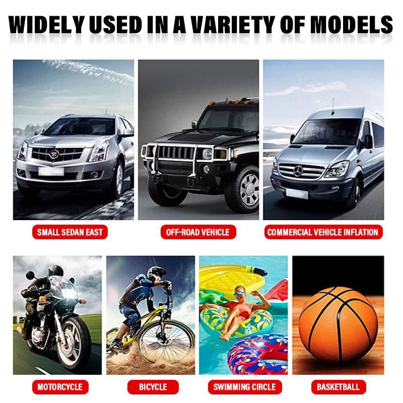 1pc Portable Car Inflation Pump Charging Air Pump Tire Inflator For Porsche Boxster Cayenne Panamera Macan Cayman 911 918 996 917 991