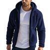Chaquetas de terciopelo sueltas e informales de otoño e invierno para hombre, abrigos mullidos, chaqueta con capucha y cremallera vintage, abrigo grueso y cálido para hombre, ropa de calle