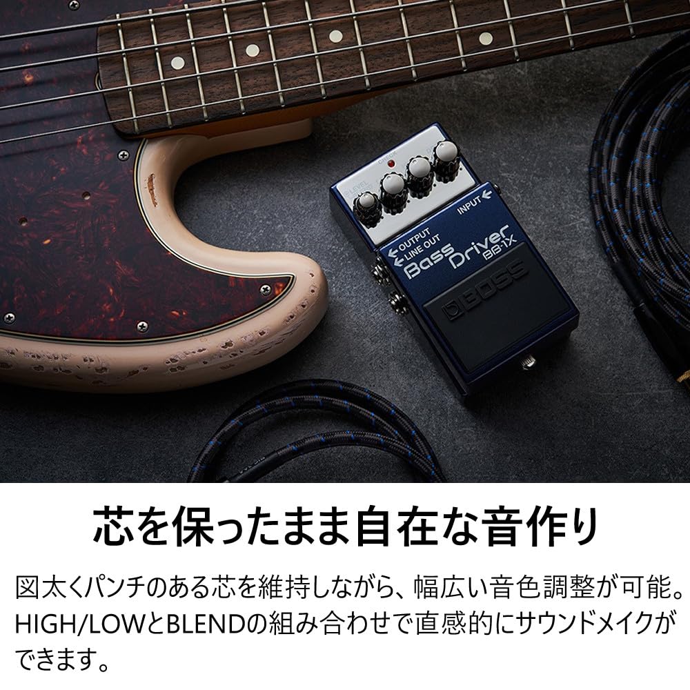 BOSS Effect Dedicated Adapter and VOX Guitar Cable BB-1X Pedal, PSA-100S2, VGS-30 (3-piece Set)