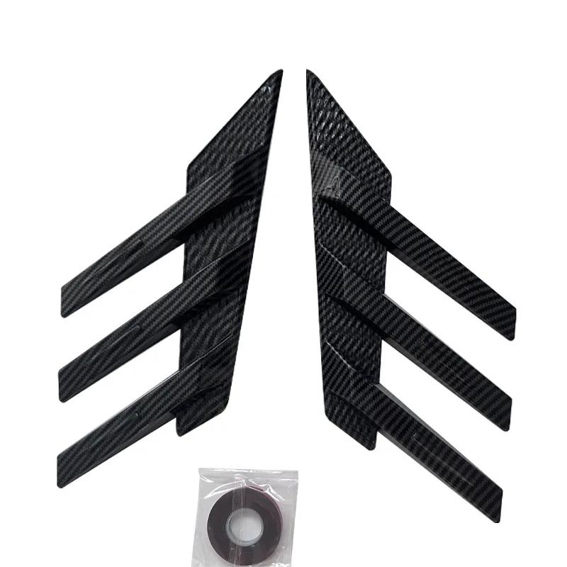 Rear Windshield Side Spoiler Side Vents Decoration General Window Louvers Universal Exterior Decorative Rear Wing  Accessories