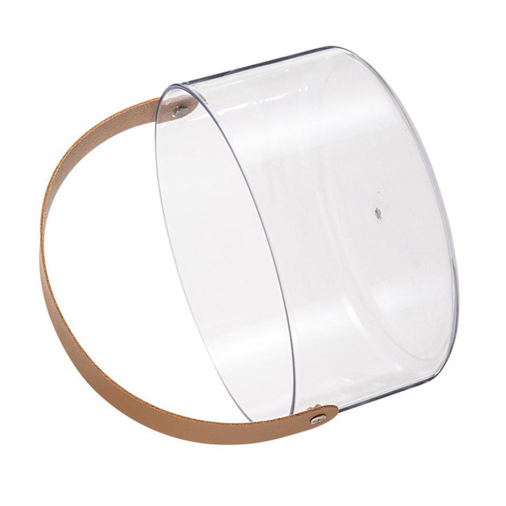 Portable Fruit Basket Clear Fruit Serving Bowl Multipurpose Plastic Organizer with Handle for Fruits