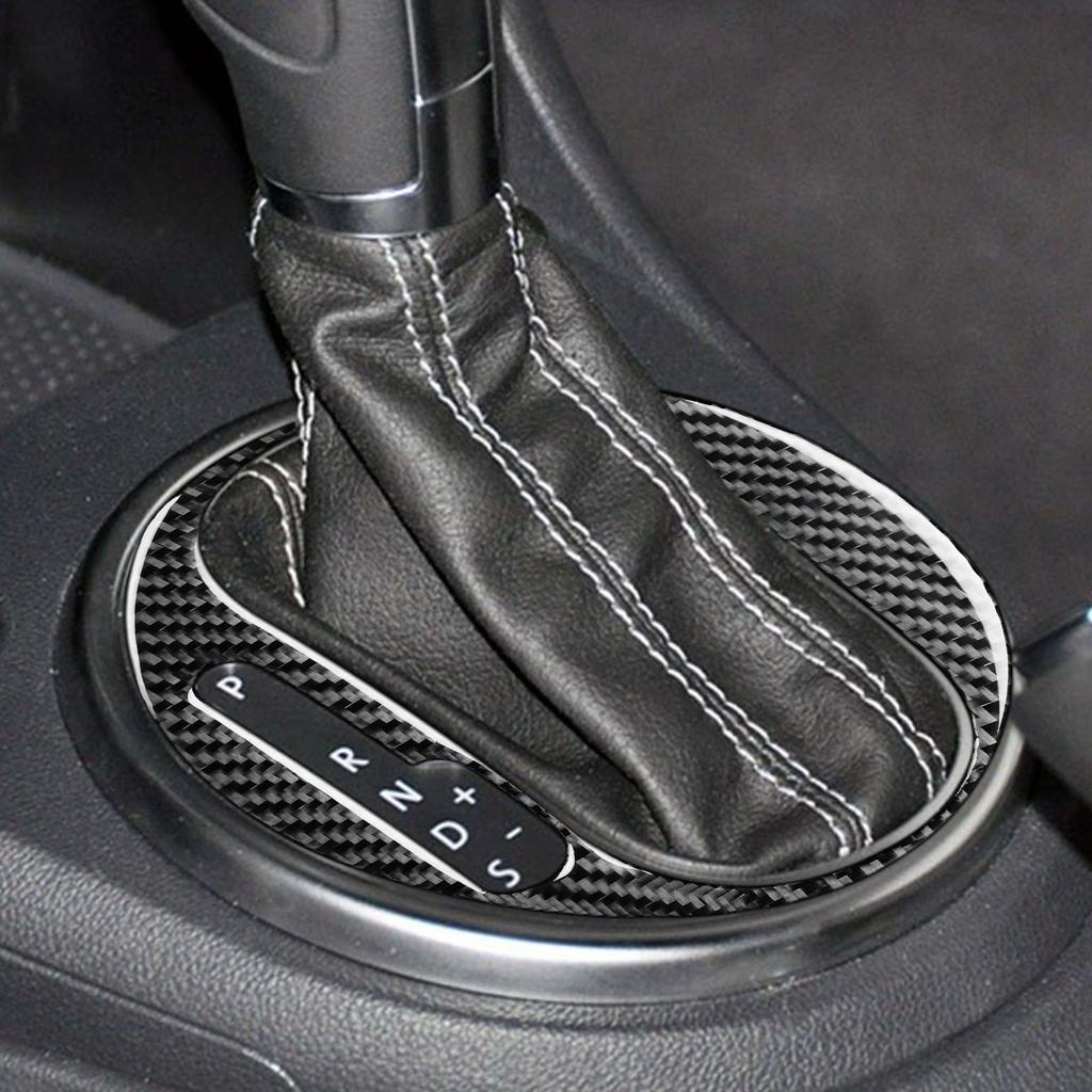 For Volkswagen Beetle 2012 2013- Gear Panel Inner Frame Decoration Sticker Decal Cover Trim Car Accessories Carbon Fiber
