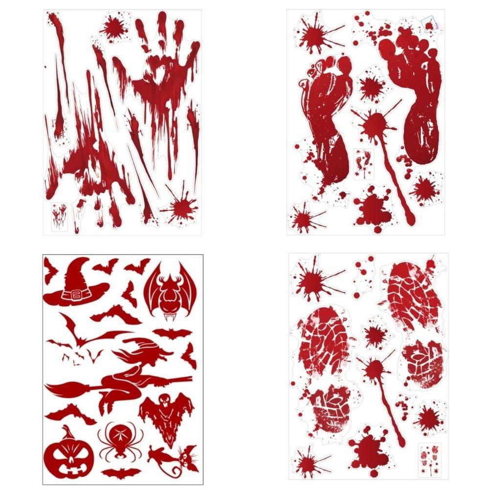 Self-Adhesive Halloween Window Decoration Sticker Horror Props Stickers Halloween