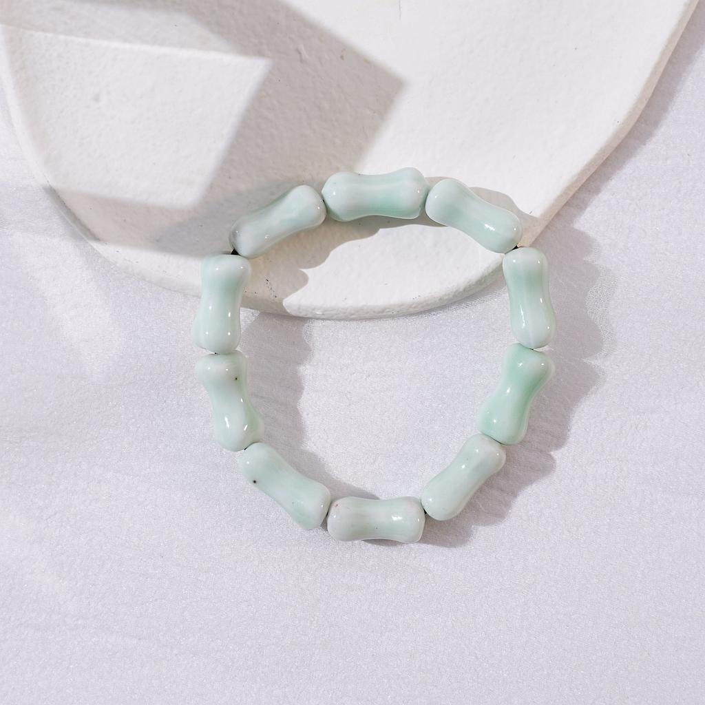 Ceramic new fashion flower glaze bead bracelet multi-color leisure ethnic style student