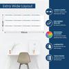 Extra Thick Laminated Wall Calendar Planner - 12-Month Jan-Dec Large Wall Calendar with Weekly & Monthly View