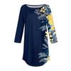 Womens T Shirts 3/4 Sleeve Shirts Color Pullover Summer Spring Tops Blouses
