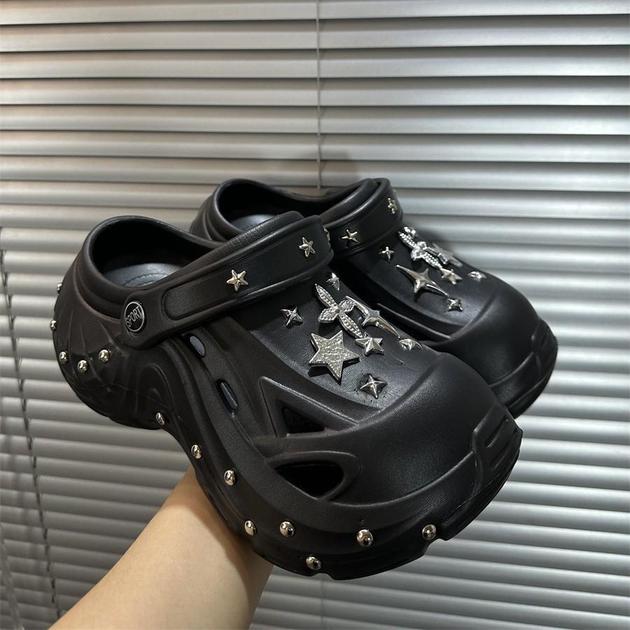 New summer go out punk platform hole shoes slippers women's summer sandals outside students