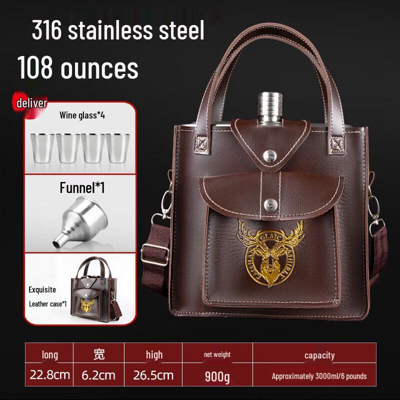 Premium 304 Stainless Steel Outdoor Portable Flask