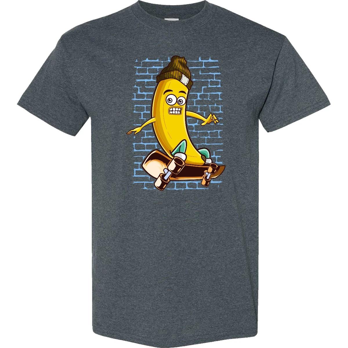Inktastic Skateboarding Banana Funny Skater T-Shirt Retro Childs Humor Apparel 140