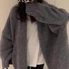 Autumn/Winter 2025 Women's Loose Knit Cardigan - Soft & Cozy Mid-Length Sweater