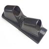 1PC 2" 52mm Left Driver Carbon Fiber Look A Pillar Pod Dual Hole Gauge Holder US