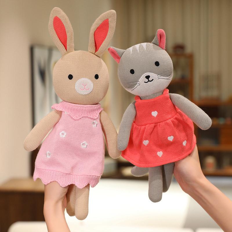 Cute Animal Companion: Knitted Rabbit Plush Doll