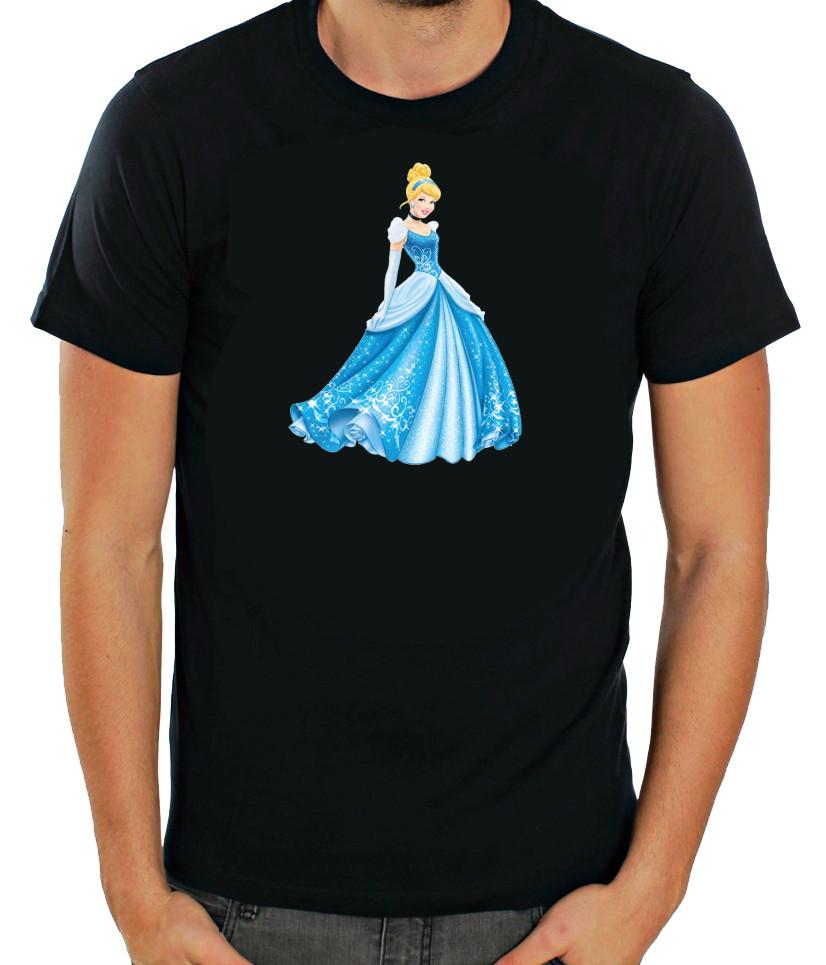 Disney princess characters Short Sleeve White T Shirt Men R105 L