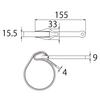 TOP Industrial Rubber Belt Fits Pipes (TOP) Wrench, (Outer Diameter) 20-90mm, GBW-150