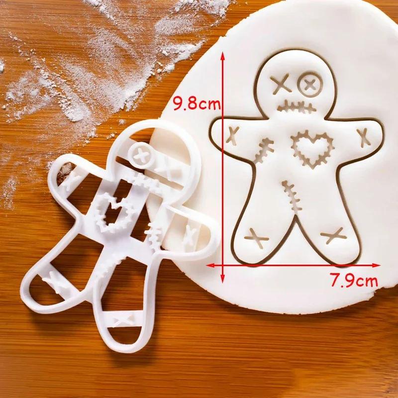 Large Christmas Gingerbread Man Cookie Cutter Mold Gingerbread Boy/Girl Biscuit Fondant Embosser Stamp DIY Party Cake Decoration