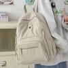 Schoolbag Backpack Women's 1011 New Multi-Pocket College Student School Bag Premium Sense Versatile Large Capacity Travel Ladies Backpack