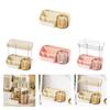 Makeup Desk Organizer Stylish Versatile Display Case Decorative Skincare Organiser for Counter Desktop Dresser Bathroom Perfume