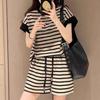Rellawear Women Stripe Pants Set 2color 250710 Tm80