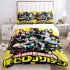 My Hero Academia Bedding Set  Comforter Cover Gift for Bedroom,Includes 1 Cover and 2 Pillowcases, No InsertB266