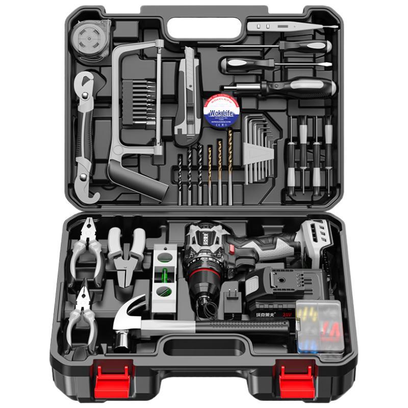 

Worklife 21V Brushless Cordless Drill & Tool Kit CN plug (adapter included) 21V