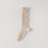 Women's Summer Thin Solid Color Mesh Boneless Loose Tube Pile Cotton Socks