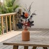 Realistic Maple Leaf Floral Stems Gothic Style Faux Fall Leaves  Party Vase