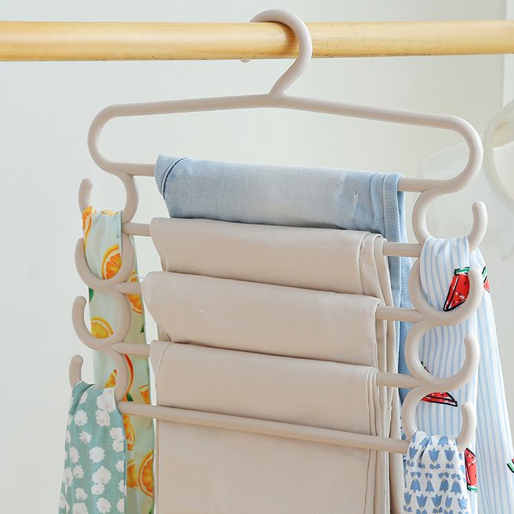 Pants Hangers Space Saving, Closet Organizer Jean Hangers, Scarf Holder Closet Space Saving Hangers Pant Rack Leggings Hanger Space Saver