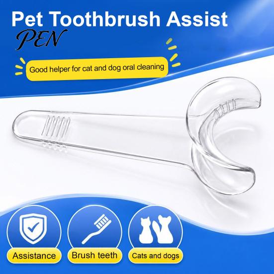 Dog Dental Care Tool Pet Tooth Brushing Helper, Clear Teeth Cleaning Aid, Reusable Mouth Spreader for Tool, Holds The Lip Aside Dogs Cats Easy