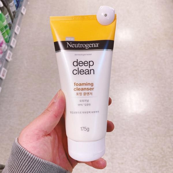 

NEUTROGENA Очищающая пенка для лица Deep Clean 175 г, корейская косметическая косметика