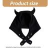 Breathable Head Cover with Button for Outdoor Sports Adjustable Hat with Horn Moisture Wicking Hat for Outdoor Activity