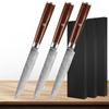 Japanese 5 Inch Utility Knife Damascus Steel  67 Layers Full Tang Damascus Knife Small Japanese Kitchen Knives Rosewood Handle