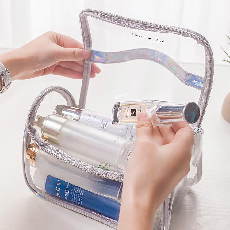 Large Capacity Portable Travel Makeup Bag - Stylish and Functional Handbag for Storage
