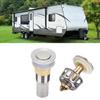 Floor Drain Bouncing with Strainer AntiClogging Plug 304 Stainless Steel for RV Camper Yacht Boat
