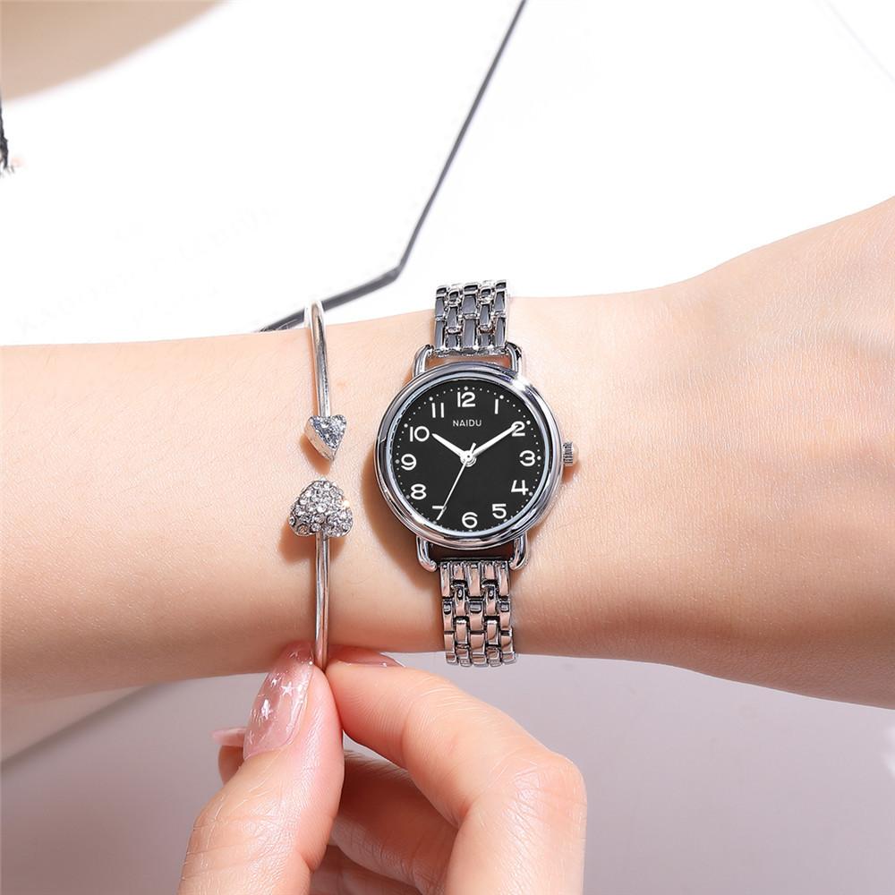 Stylish And Simple Thin Strap, Digital Face Quartz Bracelet Watch, Women'S Metal Chain, Small Women'S Quartz Watch