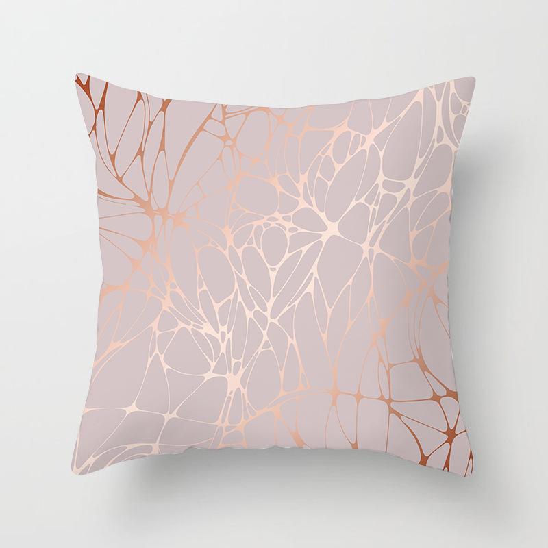 New Rose Gold Pink Peach Skin Pillow Cover Home Sofa Pillow Cushion Cover