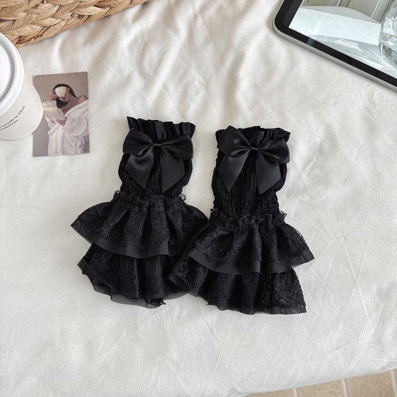 Lolita Ballet Lace Arm Sleeves: Sun Protection, Thin, White, Summer Style